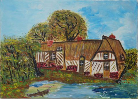 maison au toit de chaume